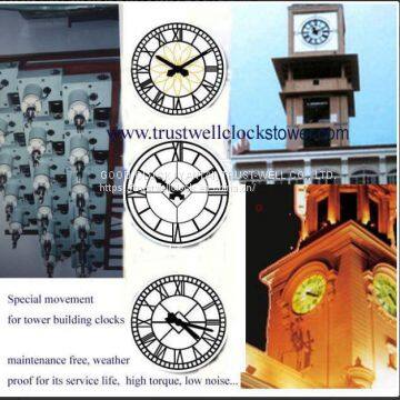 four 4 sides tower clocks with GPS synchronization