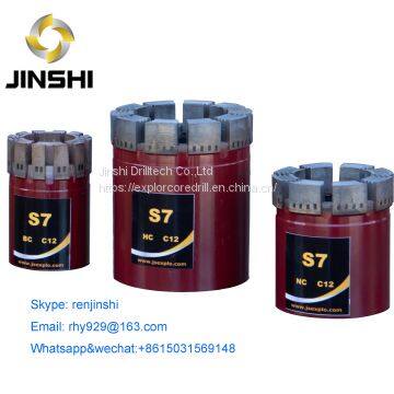 Tangshan(Jinshi,JS) for Hard Rock Mining Diamond Core Drill nq hq nx Diamond Core Bit photo-4