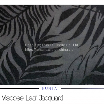 64% Viscose 36% Rayon Leaf Jacquard