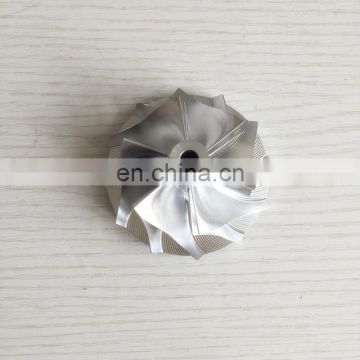 RHF55 48.62/65.00mm 6+6 blades high performance Turbo milling/aluminum 2618/billet compressor wheel for VF30/VF34 Upgrade