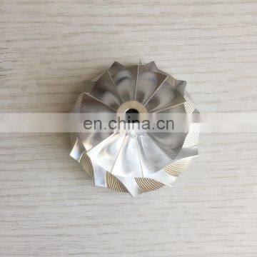 RHF55 48.62/65.00mm 11+0 blades turbo aluminum 2618/Billet/milling compressor wheel for VIET