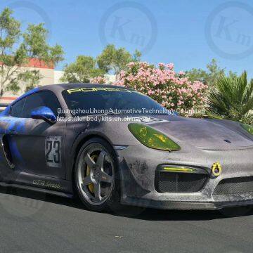 Km for 2012-2015 981 Carman Upgrade GT4 Bodykits PP Material photo-3
