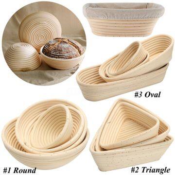 OEM Rattan Banneton Bread Proofing Basket With Cloth Cover Liner photo-4