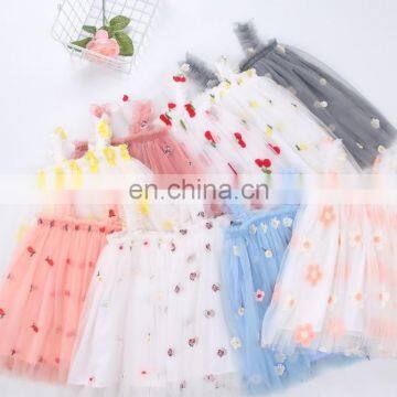 Baby Girls Dress Embroidery Flowers Summer Princess Dress