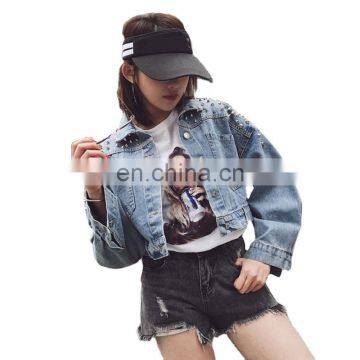 Outwear Coat Denim Customized Women Clothing Custom