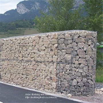 Welded gabion mesh, hesco bastion wall