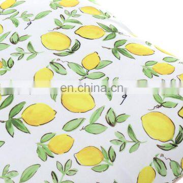 Bright Yellow Watercolor Lemons and Green Leaves Outdoor Pillow Waterproof Seat Cushion Outdoor Chair Cushions photo-4
