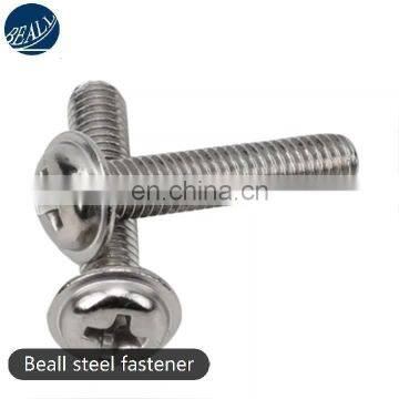 stainless steel pan head torx bolt  philips bolt with double washer fasteners