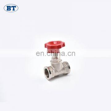 BT4017 Best Prices Stainsteel Brass Kitz Gate Valve With Red Handle photo-2