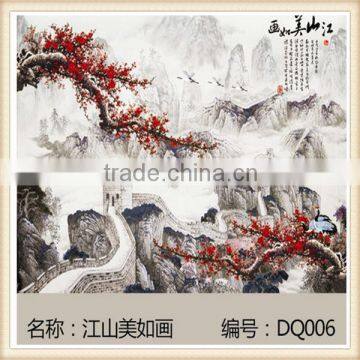 New Arrival 2015 New Stickers For Home TV Background Wall Tiles Art DIY 60 x 60cm White Flower Wall Glazed Tiles