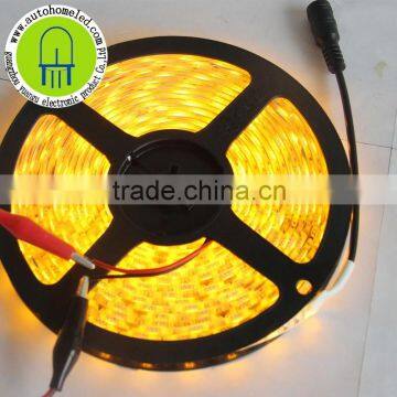5M 16.4Feet Yellow LED Flexible Strip 300SMD 5050 with DC Connector