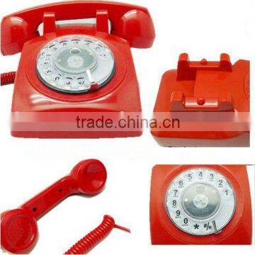 home appliance old style telephone with rotary dial key