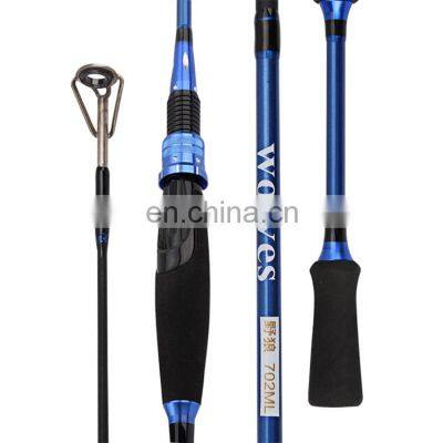 Wholesale 2 Segment Spinning Casting Fishing Rod Carbon Fiber Medium Light Fishing Rod