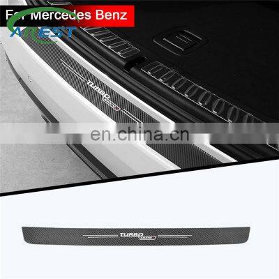 Car accessories Carbon fiber cloth trunk sticker for Mercedes Benz AMG W210 GLC B200 W221 W212 W205 W211 C180 C200 TURBO 4MATIC