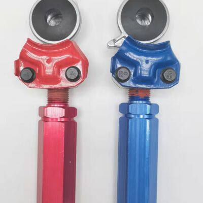 Service Emergency Glad Hand, Anodized Aluminum Extension Handle, Grips and Seals for Semi Truck Trailer Tractor RV, Air Brake Coupling Handshake, Gladhand Connector