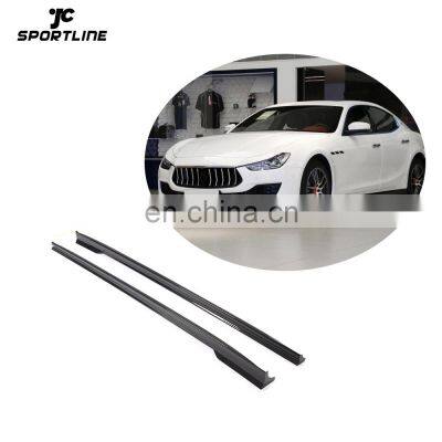 JCSportline Pre-preg Carbon Fiber Side Skirts For Maserati Ghibli Sedan 4-Door 2014-2021