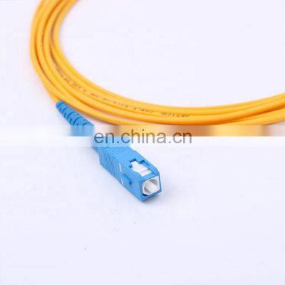 1m or customized sc to sc pvc  fiber optical patch cord sc/upc-sc/upc fiber optic pigtail patchord