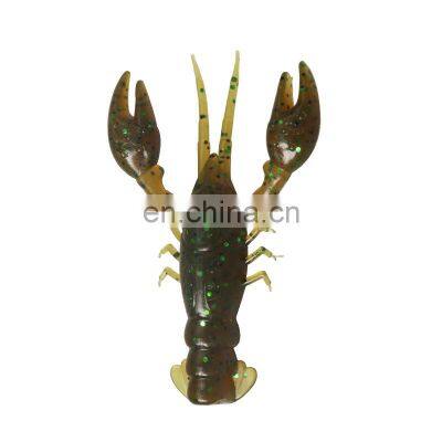 Hot sell 2.3g crawfish lure soft plastic fishing lure crawfish soft prawn fish lure