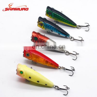 Hard plastic Fishing Popper Lures Wobbler Bait Hooks Artificial 5.2CM/5G mini for saltwater