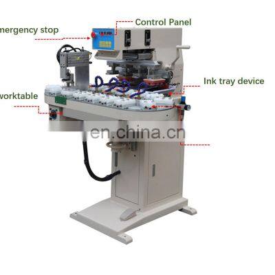 4 Color Rotary Plastic Logo Sunglasses Buttons Pad Printers Printing Machine for Sale photo-3