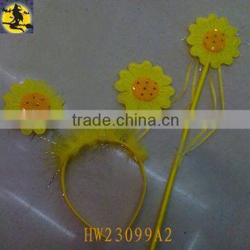 2013 New Design Cheap Sunflower Headband set