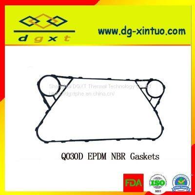 APV Equivalent Q030D Heat Exchanger Gasket For sea water plate heat exchanger