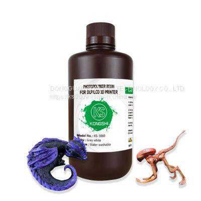 Water washable UV resin