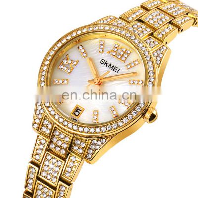 Skmei 1741 Luxury Diamond Watch Fashion Relogio Feminino Ladies Quartz Wrist Watches