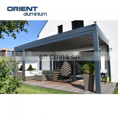 2020 latest design aluminum gazebo /Pergola aluminium outdoor/Bioclimate open close louver roof terrance