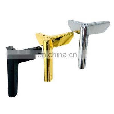 Sofa Legs 100mm - 300mm Tapered Decoration Support Hardware Silver Brass Steel Furniture Feet Cabinet Metal Chrome Sofa Legs