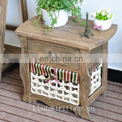 nightstands furniture wooden bedside night table shabby chic drawer console cabinet