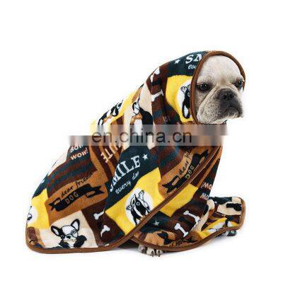 Luxury Recycled Travel Portable Pink Outdoor Car Soft Calming Customised Bed Dog Pet Blanket photo-2