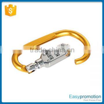 Password aluminum bulk customized carabiner hook keychain