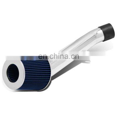 AUSO Blue Air Intake System Kit W/Blue Filter For 03-06 Infiniti G35 High Flow Short Ram