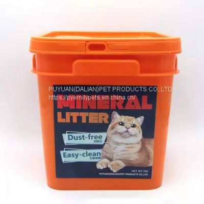 Premium Quality Pure Mineral Cat Litter 100% Dust Free Super Clean For Cats Crushed Cat Sand Black