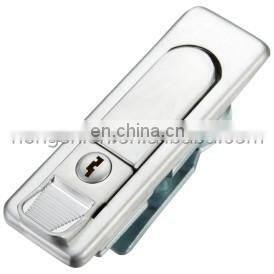 MS825 Zinc Alloy Gray Chrome Cabinet Push Button Panel Lock photo-4