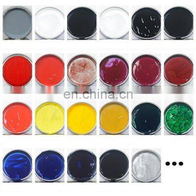 Car 2K Mix Colorful Paints Throughly Black Solid Color Auto Top Coating Metallic Automotive Paint photo-4