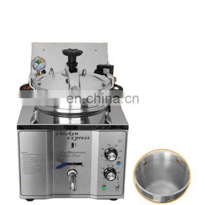 High pressure American 110V commercial stainless steel electric table type fryer Taiwan chicken pressure fryer