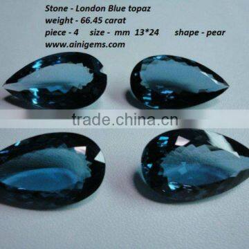 London Blue Topaz Gems Semi Precious Stones