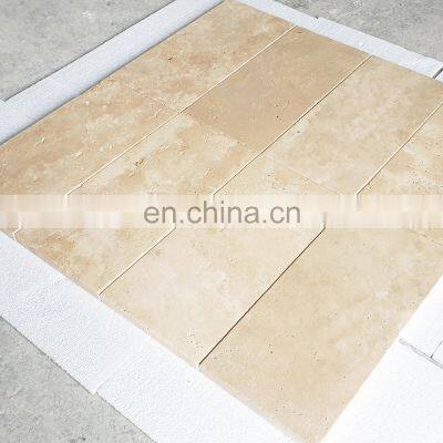 Premium Turkish Natural Stone Antique Travertine Tumbled Paver cut to size From Turkey CEM-TP-02