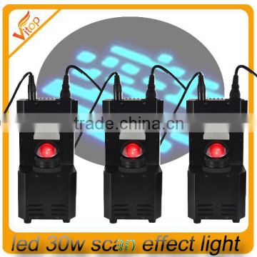 Bar disco Party led stage lighting 30w scanner light ; scan lighting projector