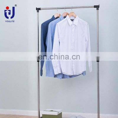 China Supply Large Bulk Double Clothes Rack Stand Heavy Duty With Wheels