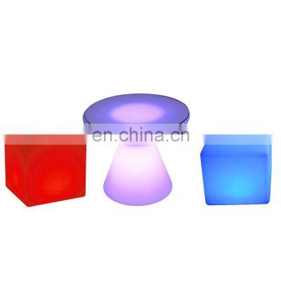 led seating mobile bar lumineux cubo led tables lighting up giardino chair cube