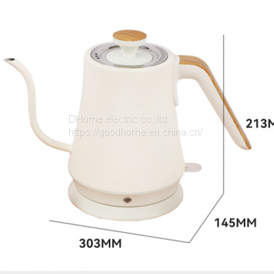 Electric kettle 304 stainless steel kettle with thin mouth domestic kettle