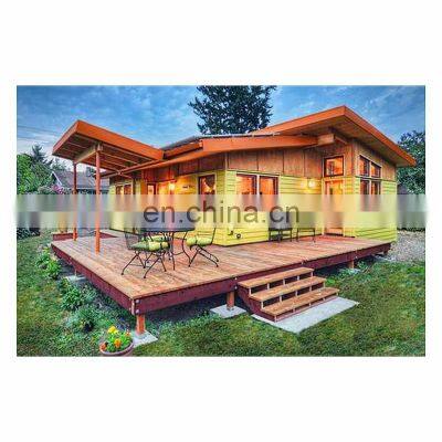 Luxury light steel keel structure wooden tiny camping house for Europe