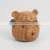 Hot Selling Cute Bear Bag Rattan Small Basket For Children Handicraft Kid Basket Bag Wicker Kids Bag Wholesale Supplier