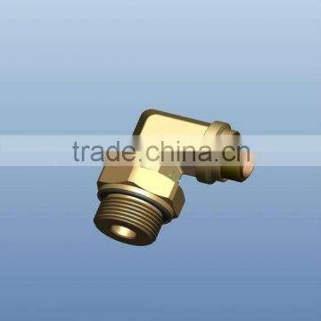 Elbow swivel push-in air brake fitting