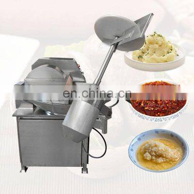 60L 125 Litter High Speed Emulsifier Sausage Chopper Machine Meat Fruits Mixer Butchery Equipment Bowl Cutter For Lab photo-2