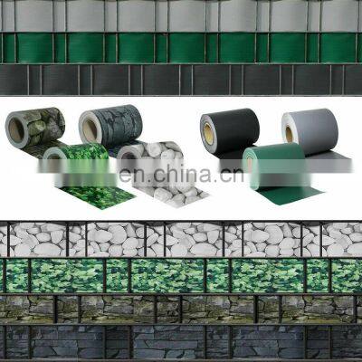 Garden Privacy Protection PVC Tarpaulin Screen Fence Strip Roll /China Hard Strip Fence Roll photo-2