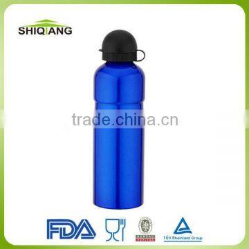 750ml outdoor climbing aluminium sports bottles with black round cover